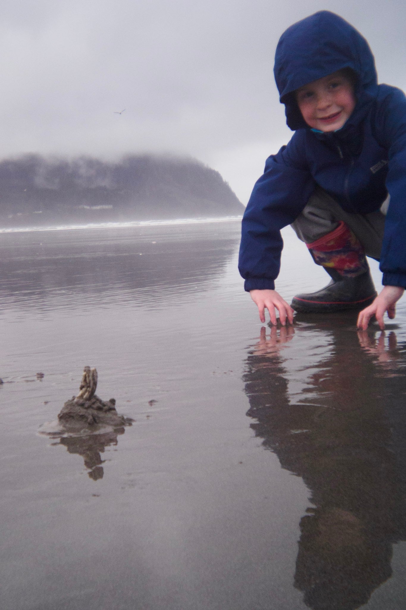 Rain Clam Sand @ Seaside, OR - 10