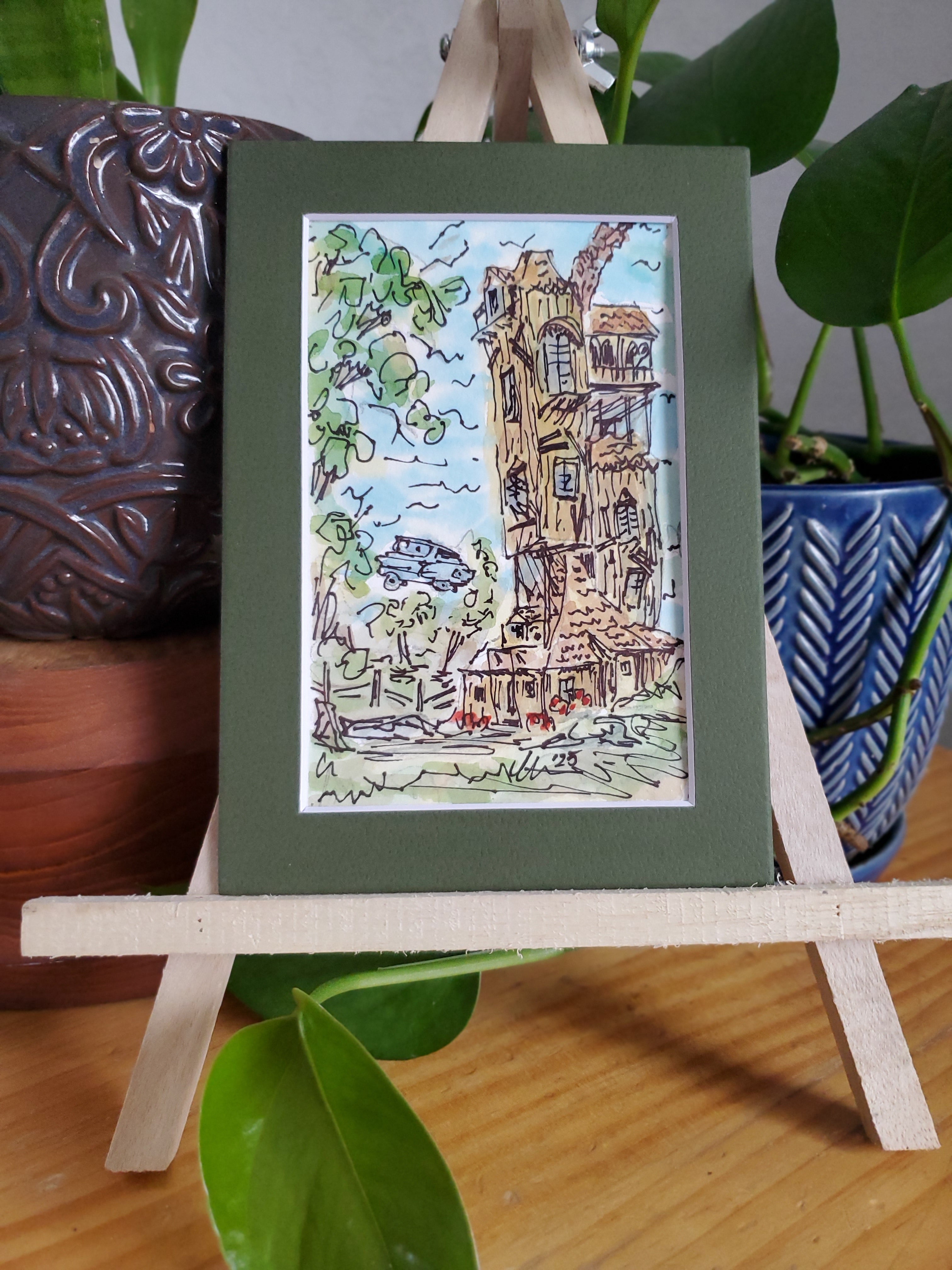 The Burrow - Original Ink & Watercolor Painting (4x6) – The Mrs ...