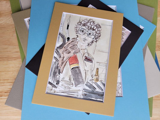 Egon's Legacy - Ghostbusters Movie Ink & Watercolor Artwork