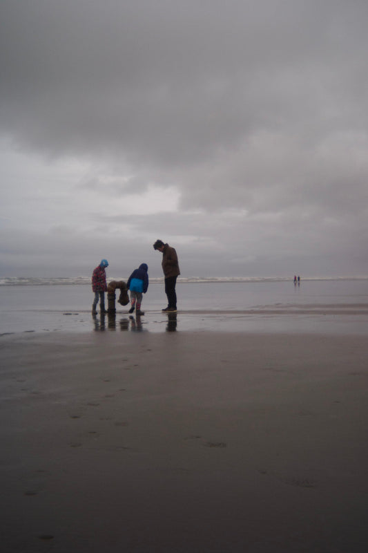 Rain Clam Sand @ Seaside, OR - 04