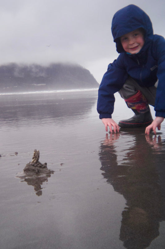 Rain Clam Sand @ Seaside, OR - 10